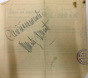 dedicatòria Mati Mont - loteria joc de cintura